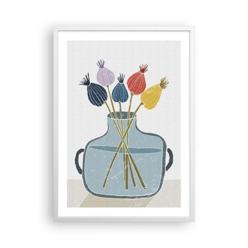 Poster in white frmae - As Quiet as Poppies - 50x70 cm