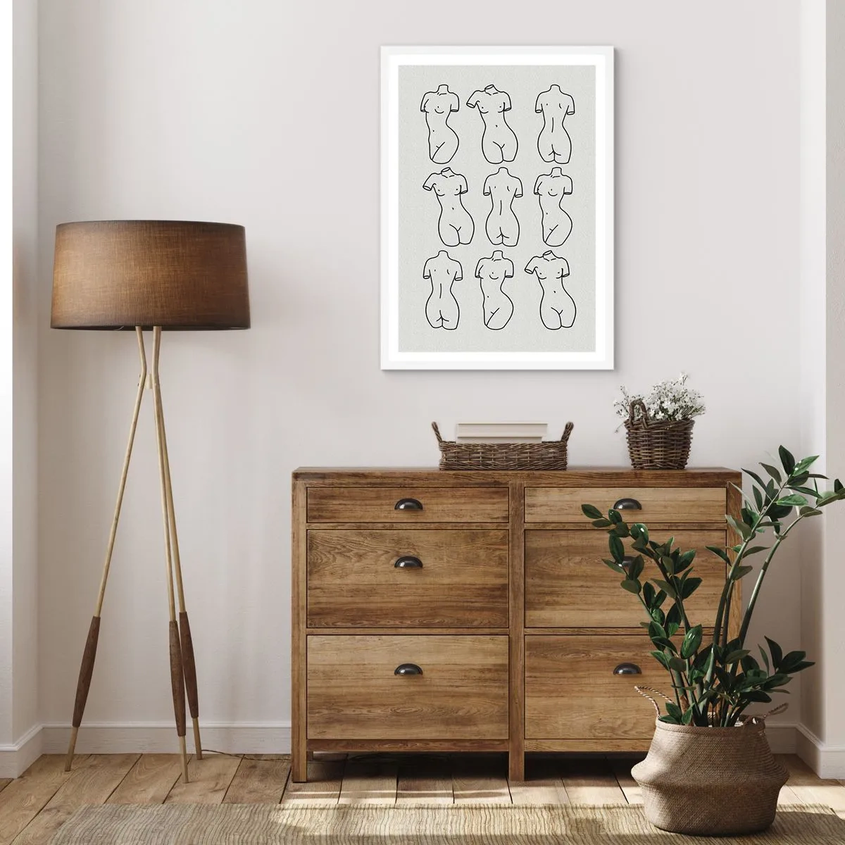 Poster in white frmae - Only Venus - 61x91 cm