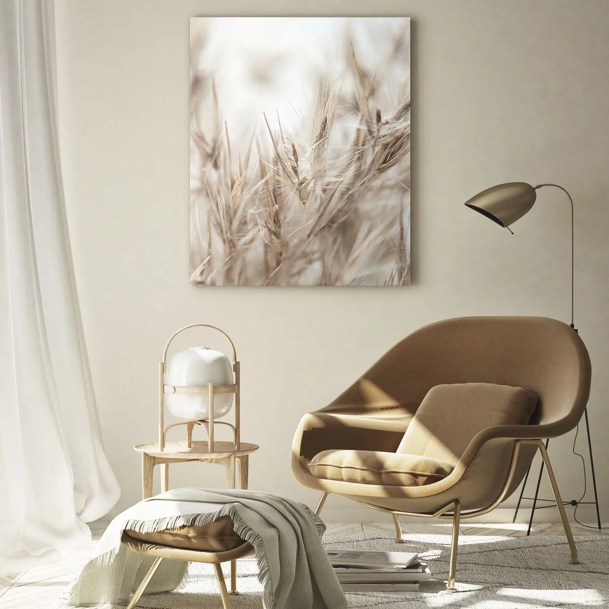 Glass picture - Meadow and Wind - 80x120 cm