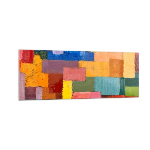 Glass picture - Each Different, All Colourful - 140x50 cm