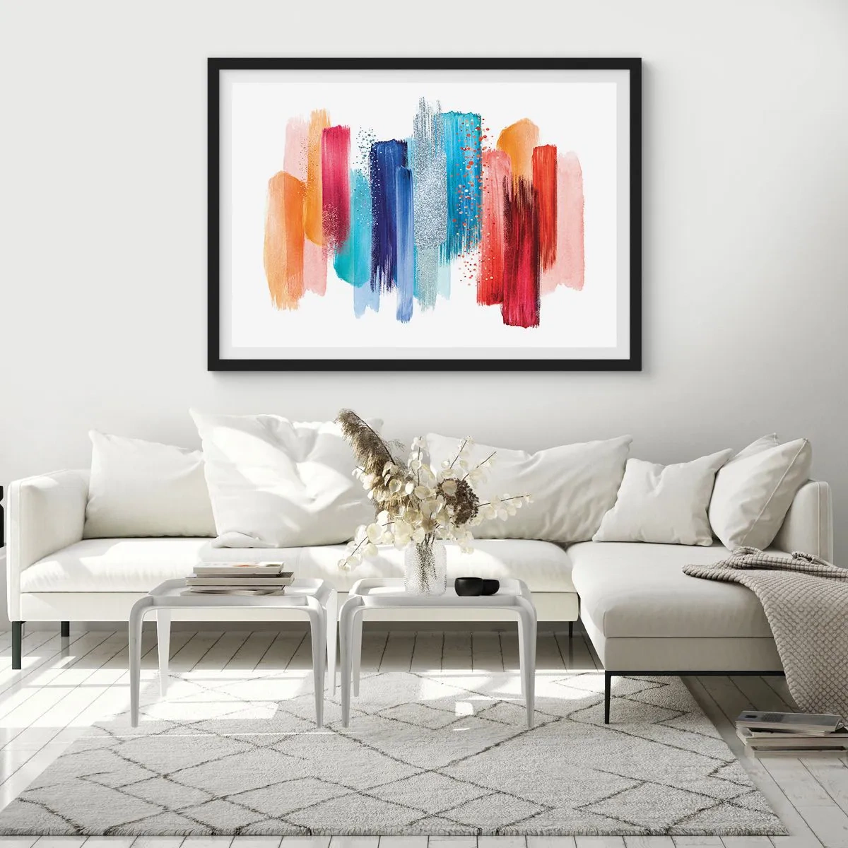Poster in black frame - Up and Down - 70x50 cm