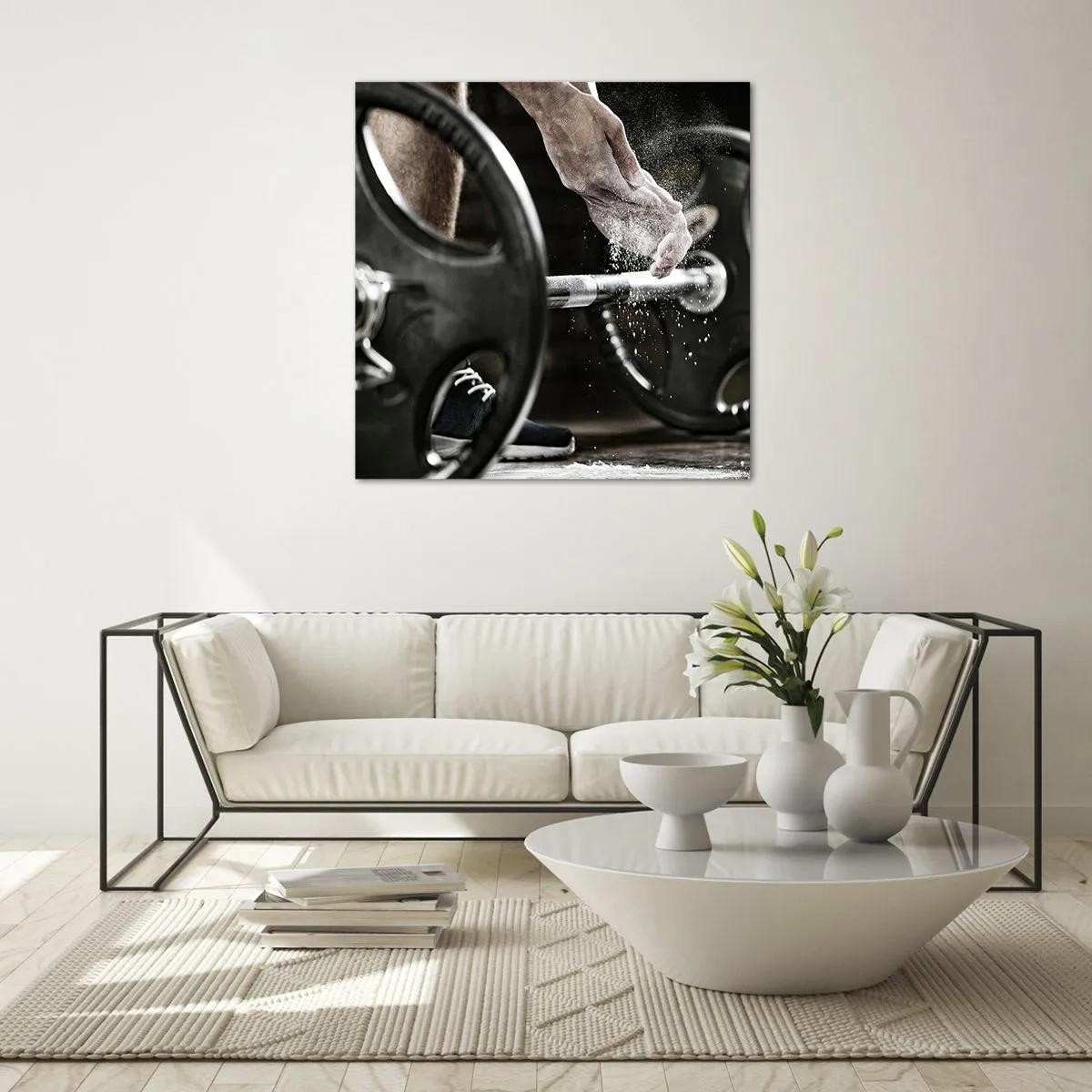 Glass picture - Challenge Accepted! - 50x50 cm