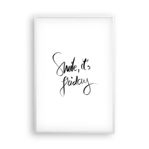 Poster in white frmae - True Joy - 61x91 cm