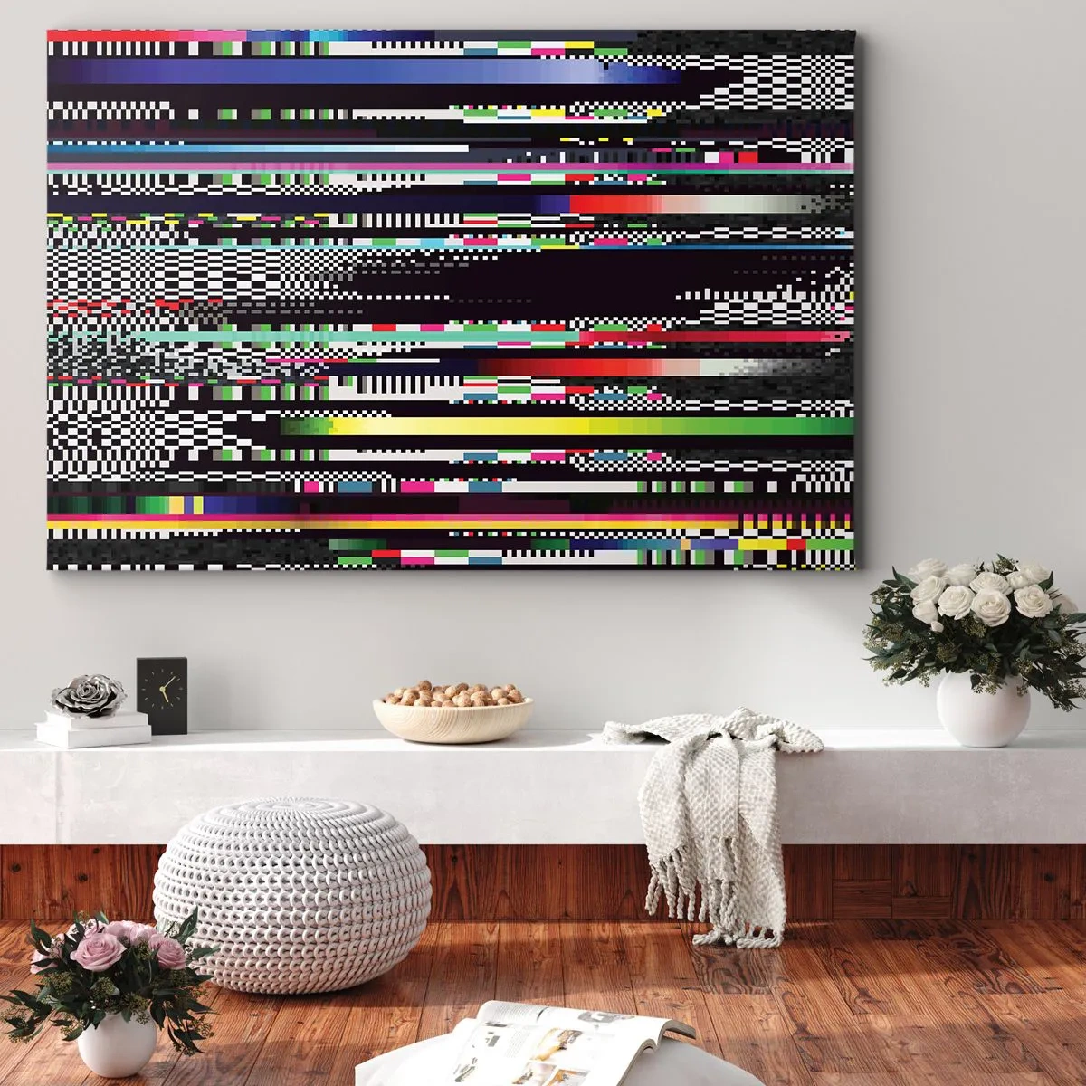 Canvas picture - Control Image of Reality - 120x80 cm