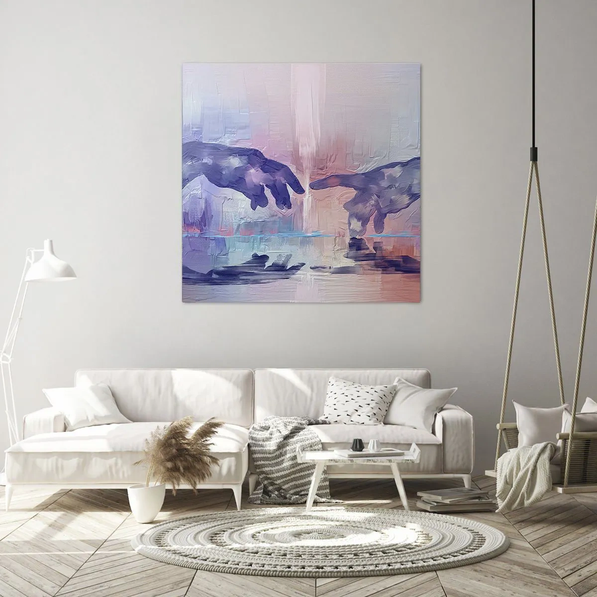 Canvas picture - Godly Spark of Life - 60x60 cm