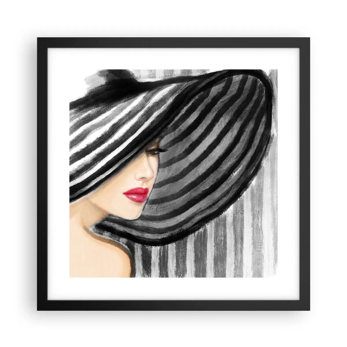 Poster in black frame - Where Can I Find You? - 40x40 cm