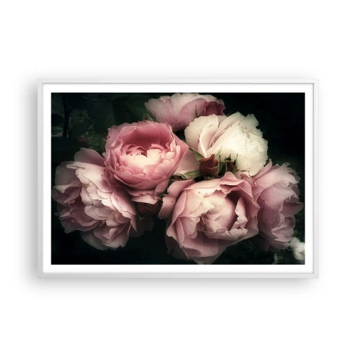 Poster in white frmae - Belle Epoque Charm - 100x70 cm
