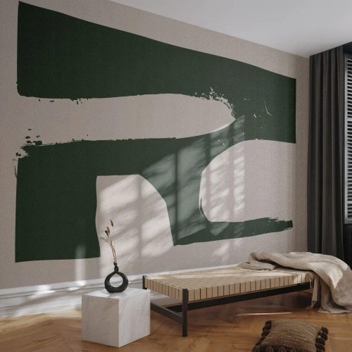 Self-Adhesive Photo Wallpaper Deluxe Sticker - Whiteness of the Bay - Boho, Minimalism, Shape - 500x350 cm