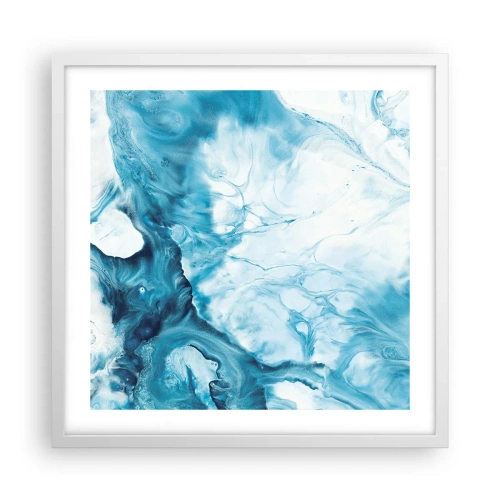 Poster in white frmae - Concert of Blue - 50x50 cm