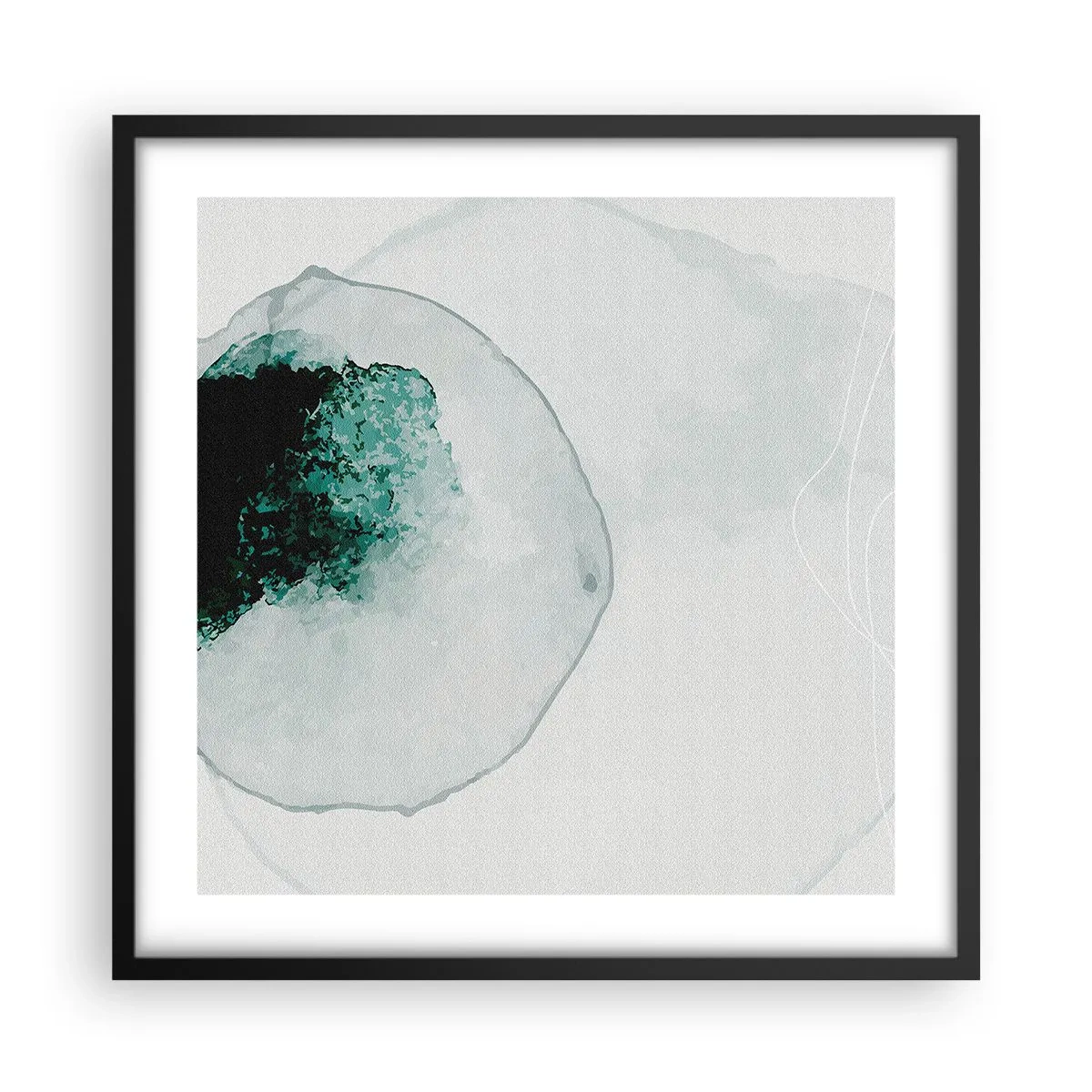 Poster in black frame - In a Waterdrop - 50x50 cm