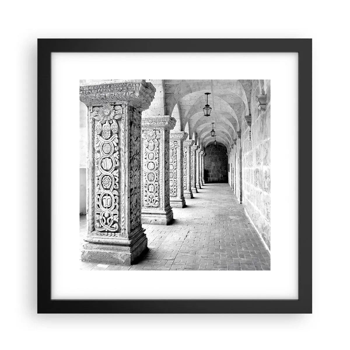 Poster in black frame - Where is this Going...? - 30x30 cm