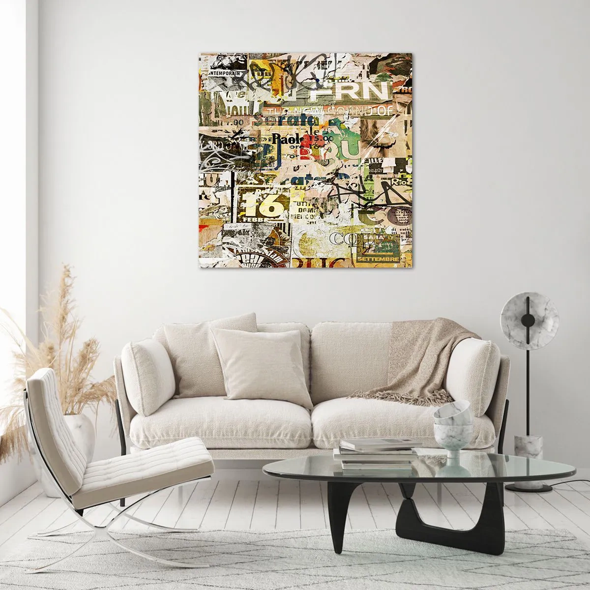 Glass picture - So Much Is Going on - 60x60 cm