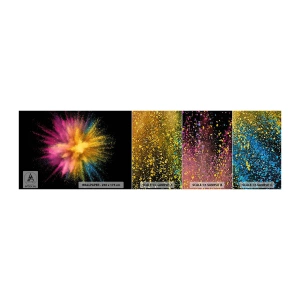 Photo Wallpaper Sample Premium Sand - Birth of Colours - Abstraction, Piece, Fantasy - 100x30 cm