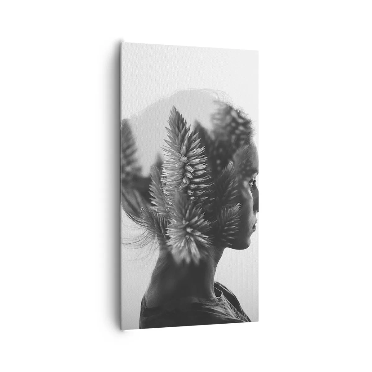 Canvas picture - Lady from a Pinewood Forest - 65x120 cm