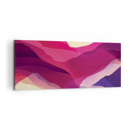 Canvas picture - Waves of Purple - 120x50 cm