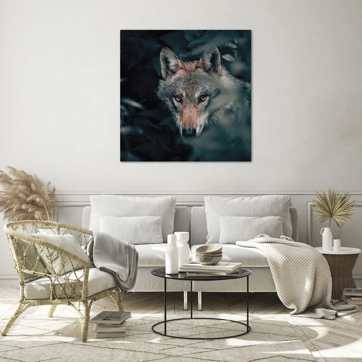 Glass picture - Hunter - 60x60 cm