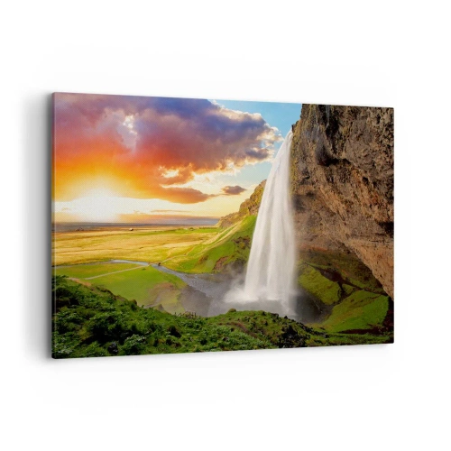 Canvas picture - Midsummer in Iceland - 100x70 cm