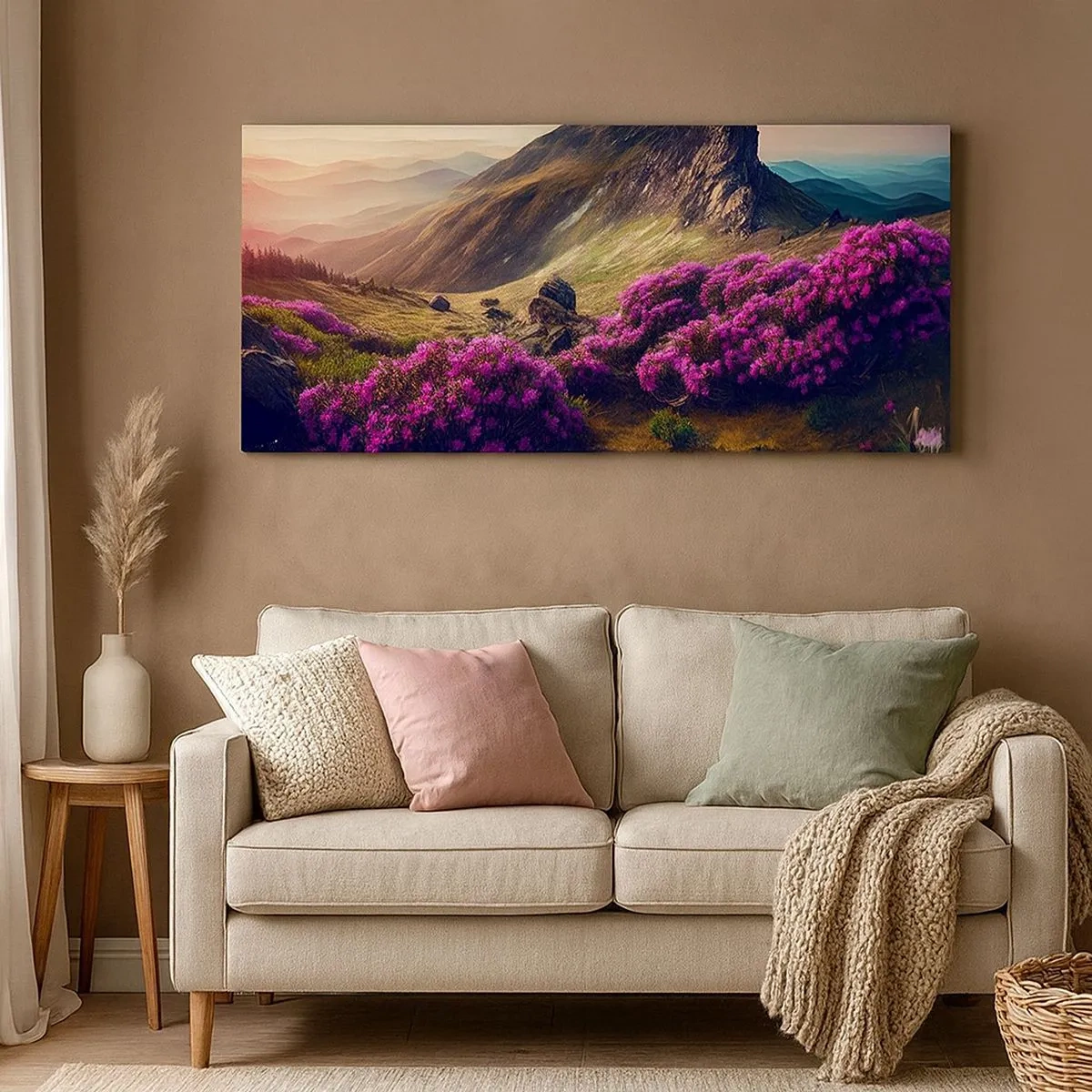 Canvas picture - Summer in the Mountains - 100x40 cm