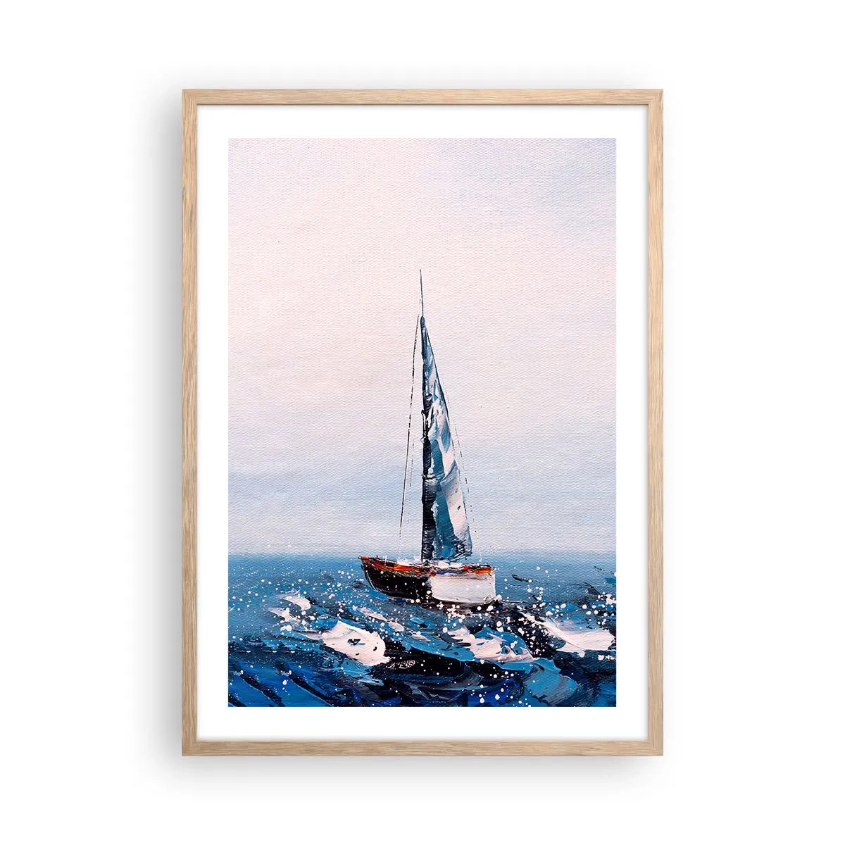 Poster in light oak frame - Brotherhood of Wind - 50x70 cm