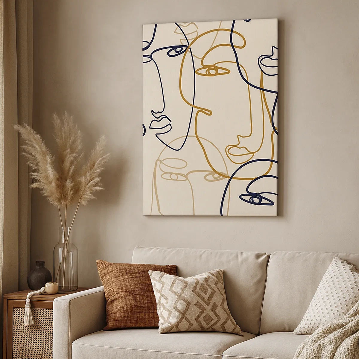 Canvas picture - Multiplied Portrait - 50x70 cm