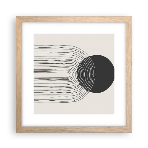 Poster in light oak frame - Trembling and Certainty - 30x30 cm
