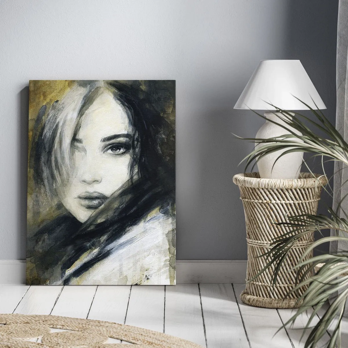 Canvas picture - More Innocent or Sensual? - 55x100 cm