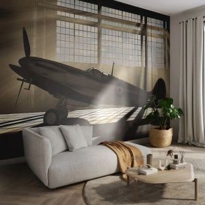 Custom Wallpaper Standard Eco - Warrior's Rest - Aircraft, Aviation Hangar, Plane
