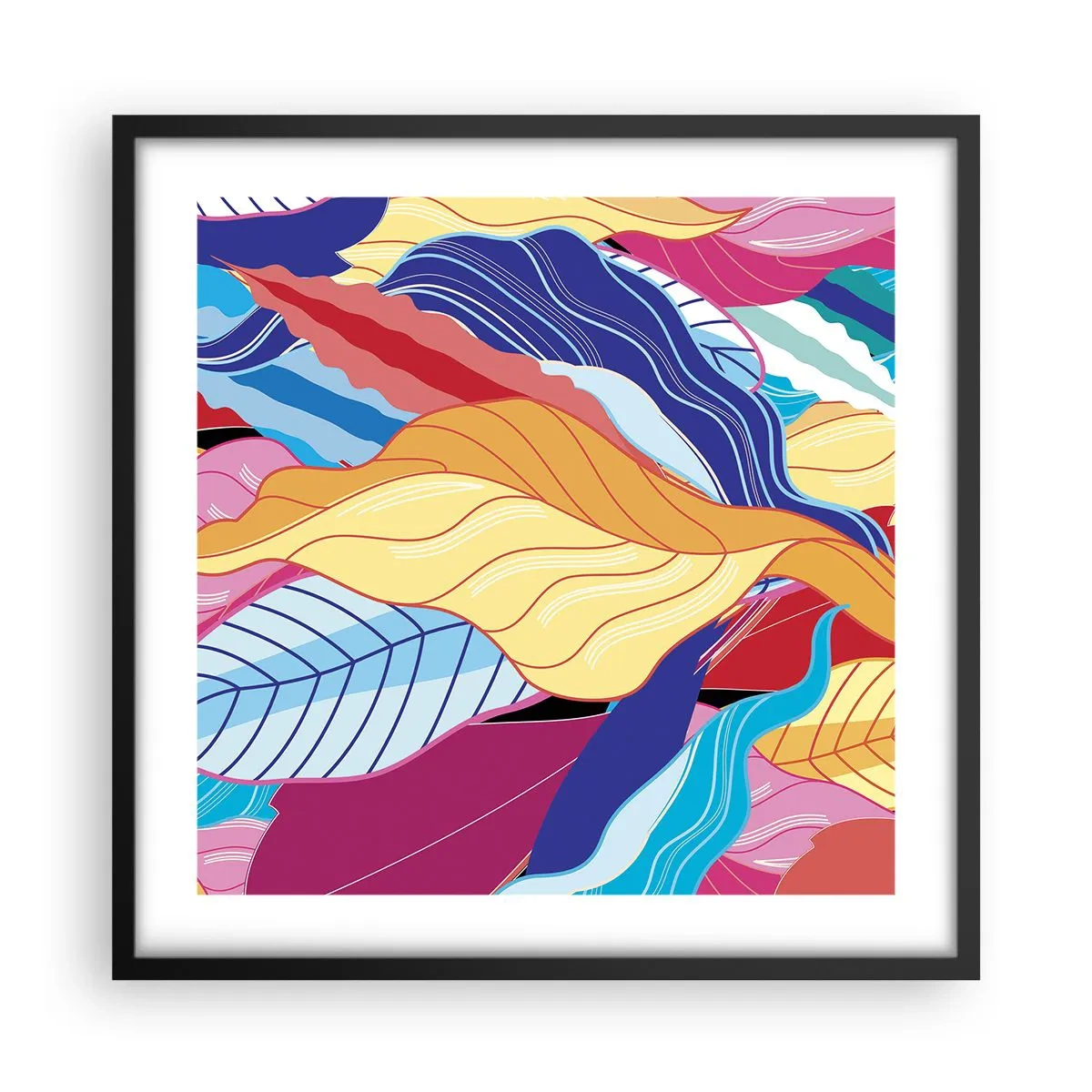 Poster in black frame - Queen of Mess - 50x50 cm