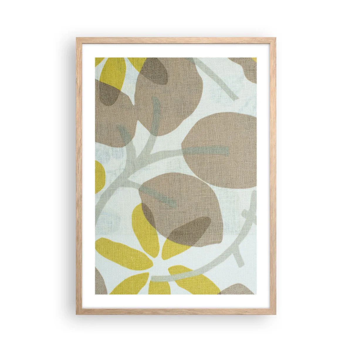 Poster in light oak frame - Composition in Full Sunlight - 50x70 cm