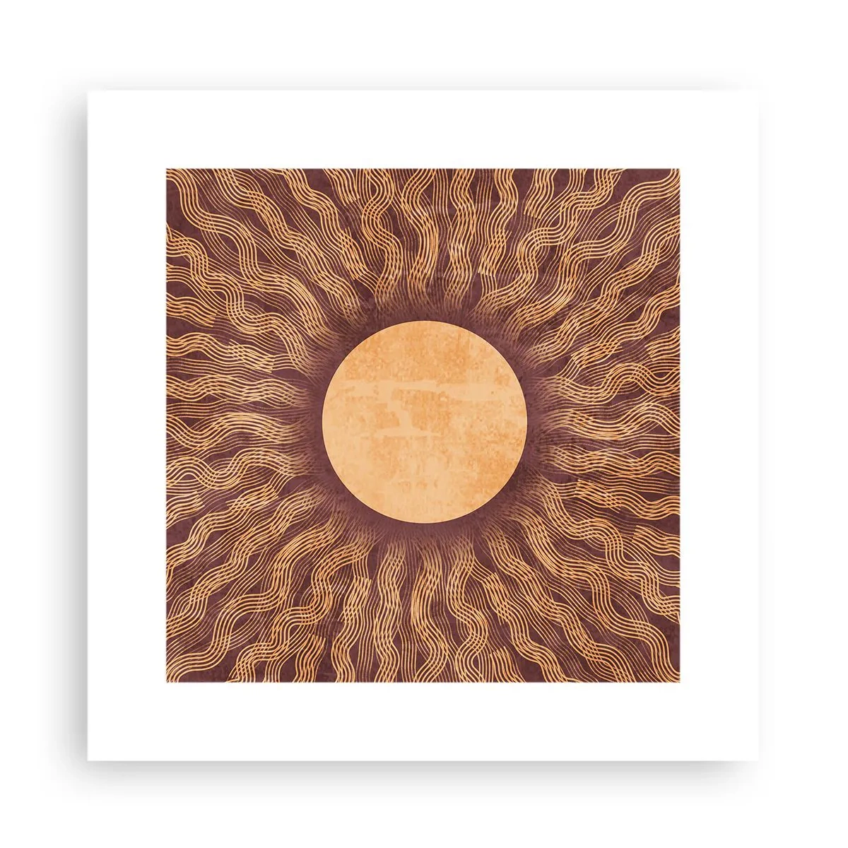 Poster - Sun Icon - 30x30 cm