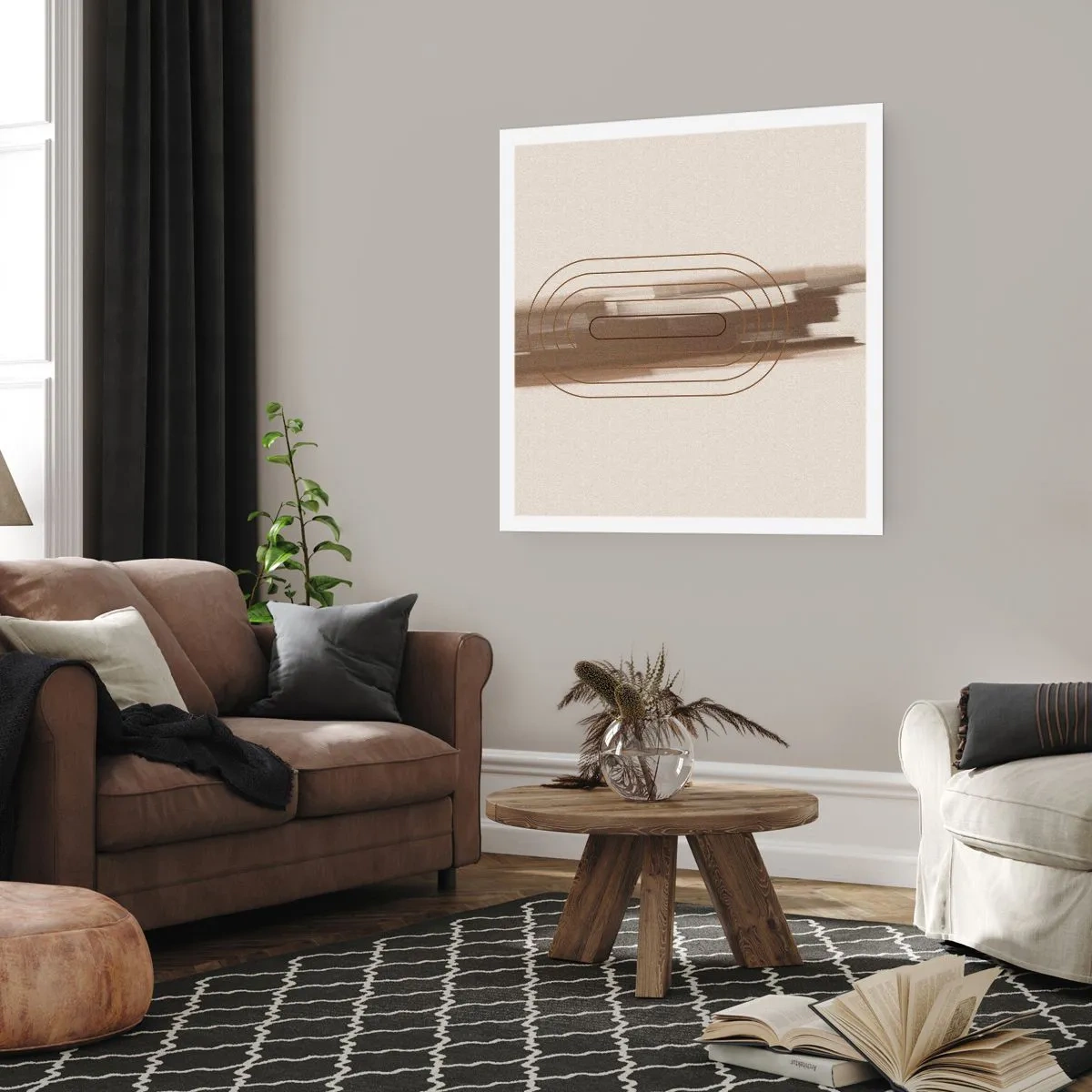 Poster - Blast of Grey - 30x30 cm