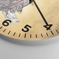 Clock face with numbers