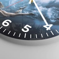 Clock face with numbers