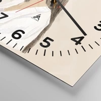 Clock face with numbers