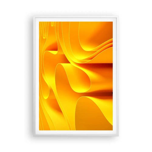 Poster in white frmae - Like Waves of the Sun - 70x100 cm