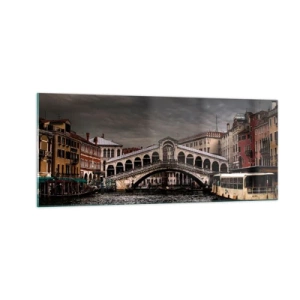 Glass picture - Promise of a Venetian Evening - 100x40 cm