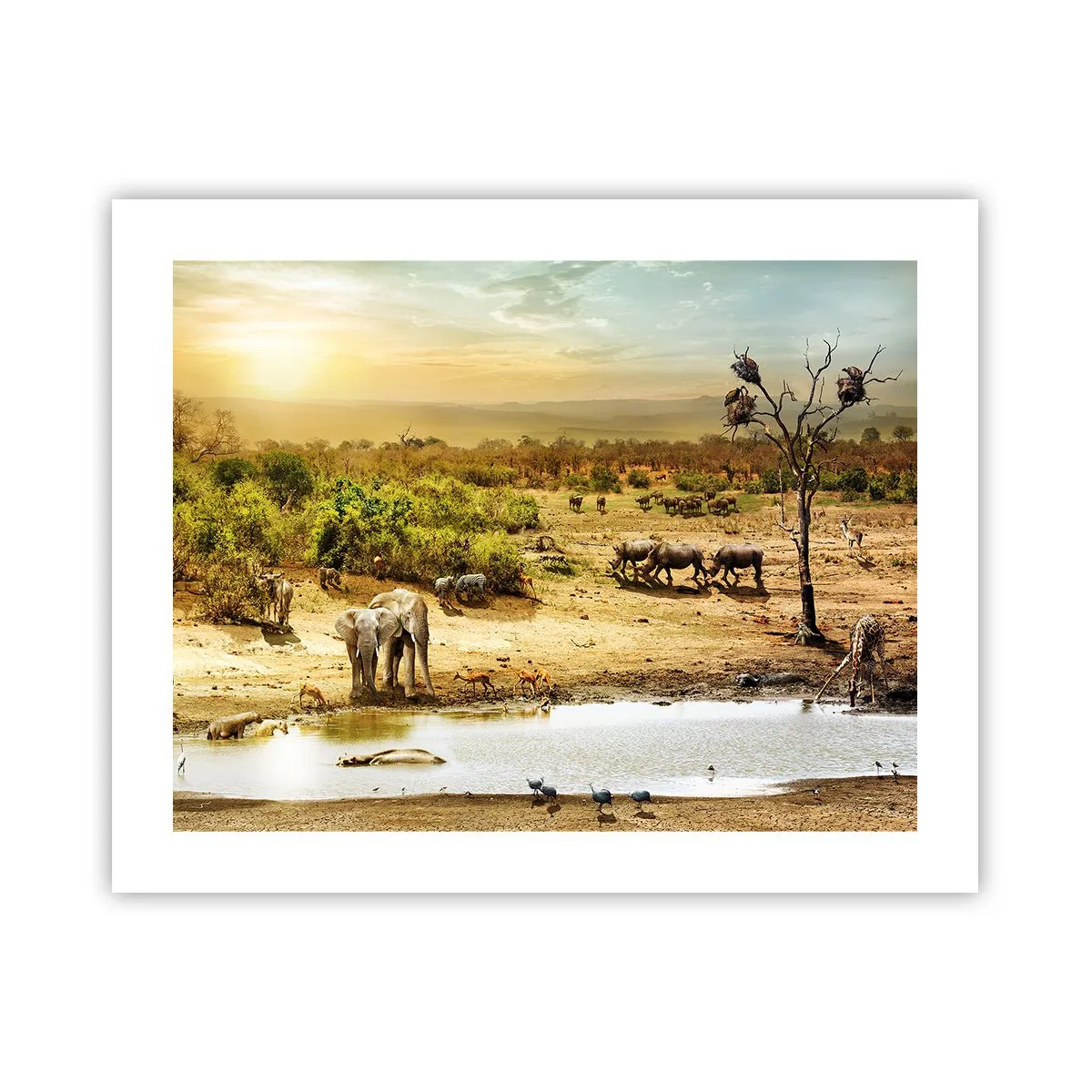Poster - There Is a River that Flows from Eden - 50x40 cm