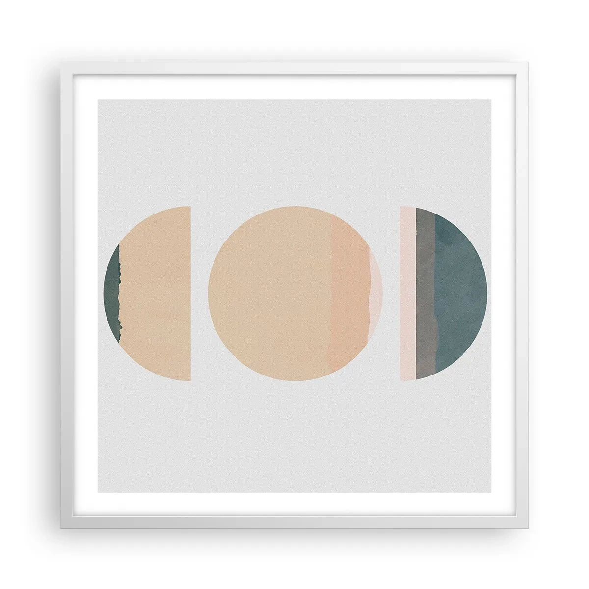 Poster in white frmae - Wheel after a Wheel - 60x60 cm