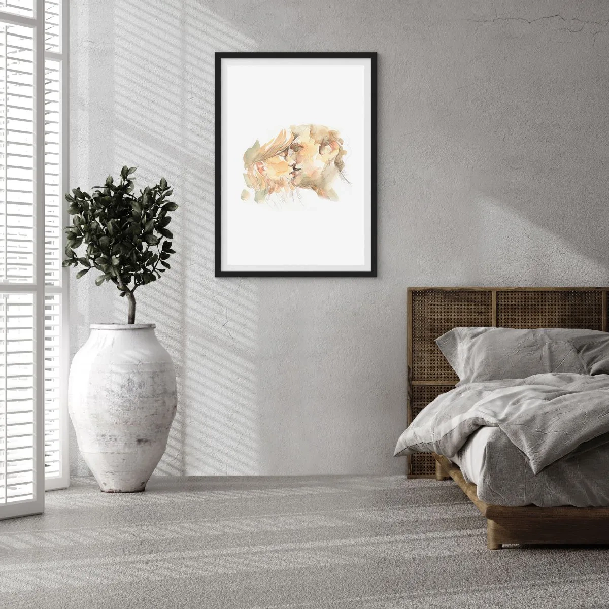 Poster in black frame - The Missing Half? - 30x40 cm
