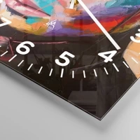 Clock face with numbers