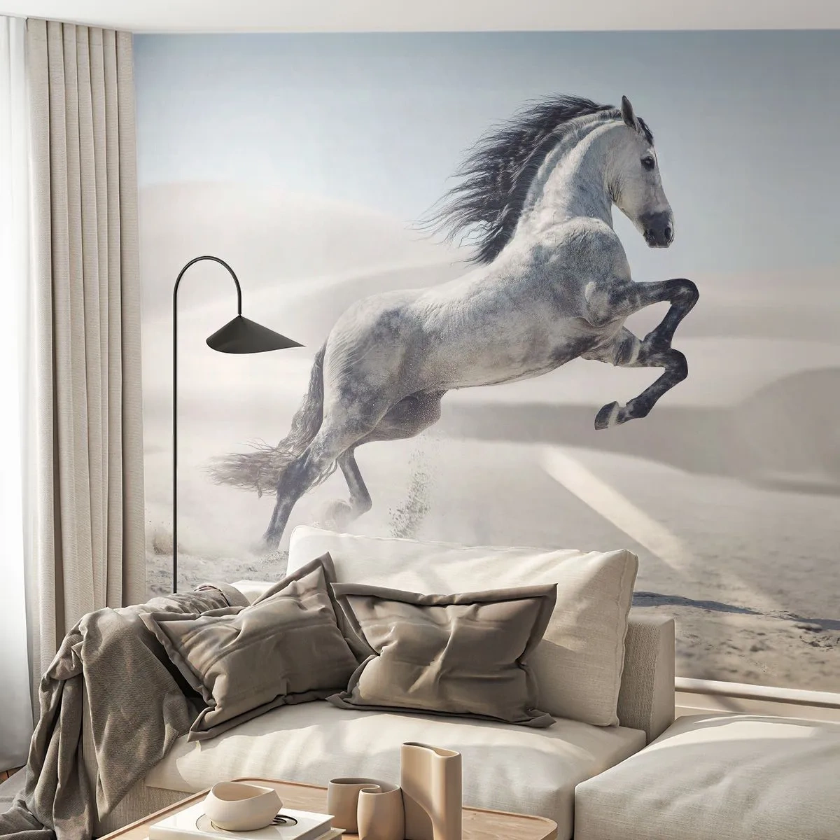 Custom Wallpaper Premium Canvas - Arabic Prince - Animals, Horse, Horse Galloping