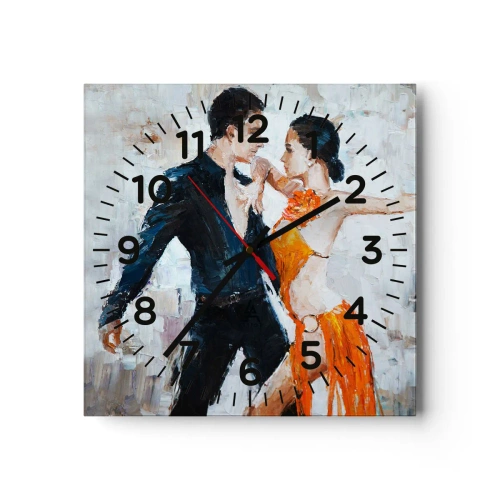 Wall clock - Clock on glass - Dirty Dancing - 40x40 cm