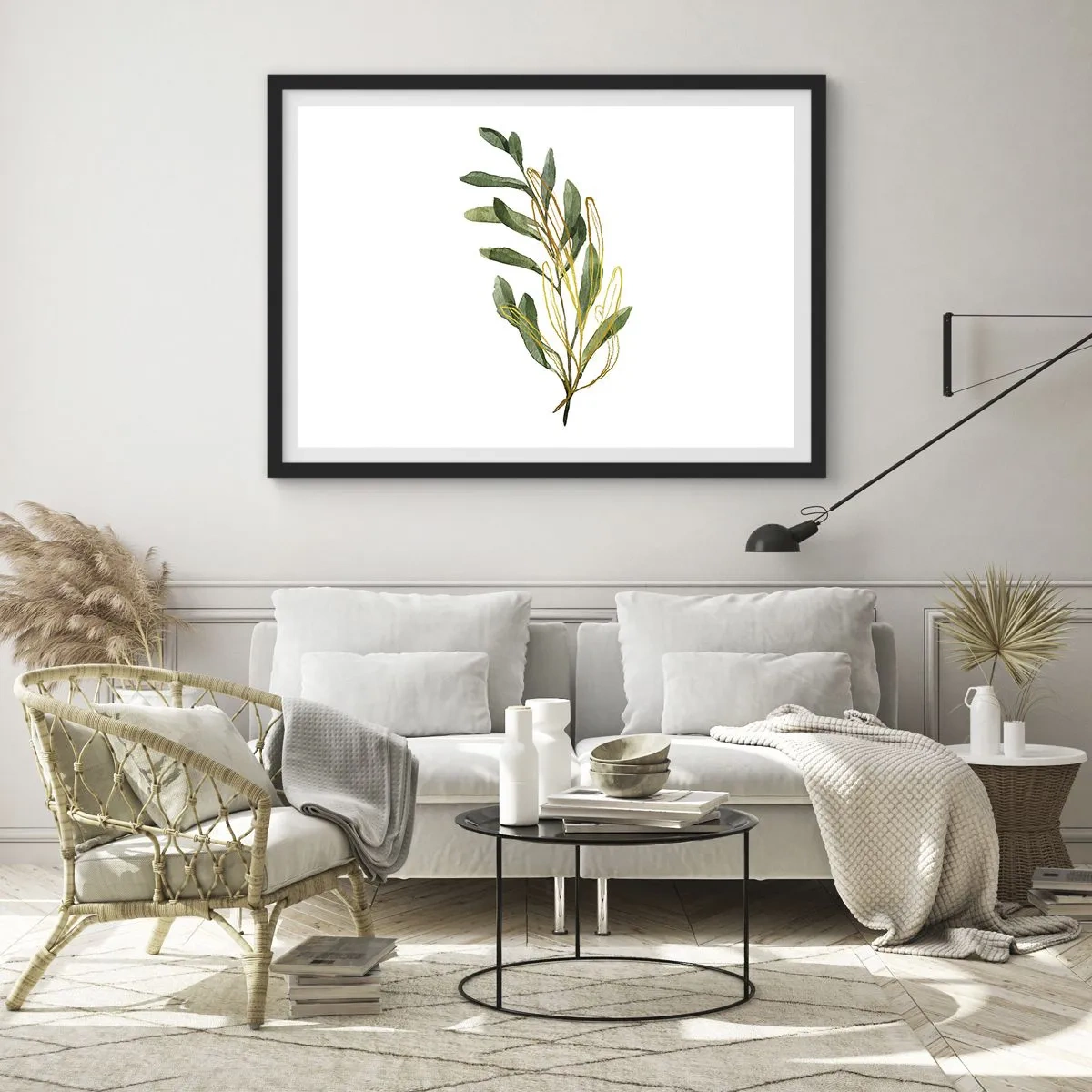 Poster in black frame - All that Is Good - 70x50 cm