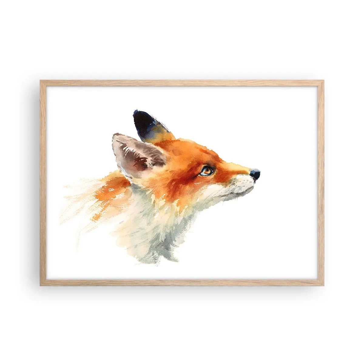 Poster in light oak frame - Never Too Careful - 70x50 cm