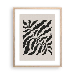 Poster in light oak frame - Nature of a Square - 40x50 cm