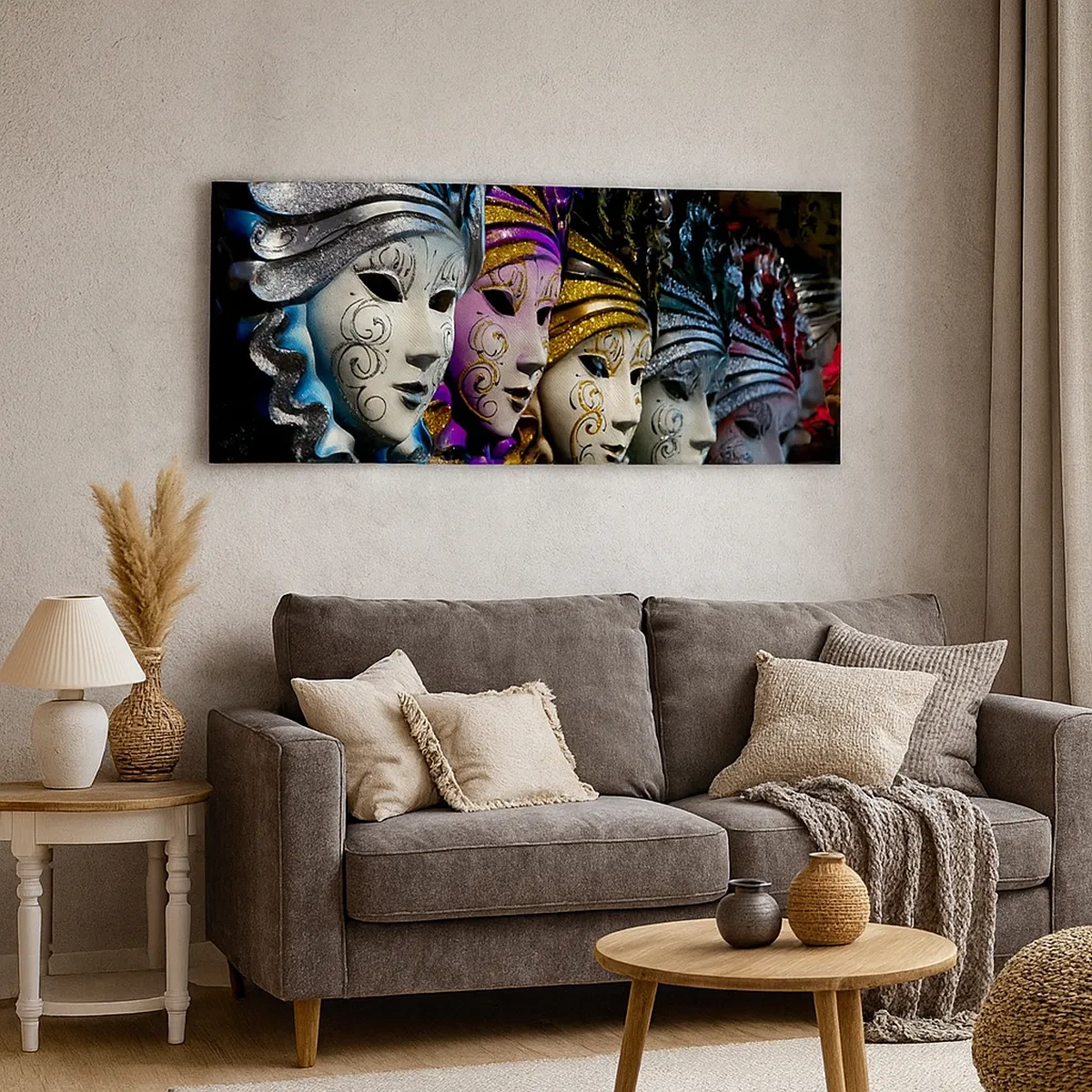 Canvas picture - Secret in Gold and Silver - 30x30 cm