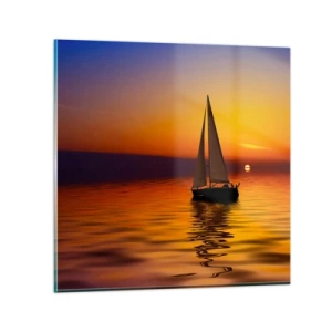 Glass picture - So Quiet Here After Dusk - 50x50 cm
