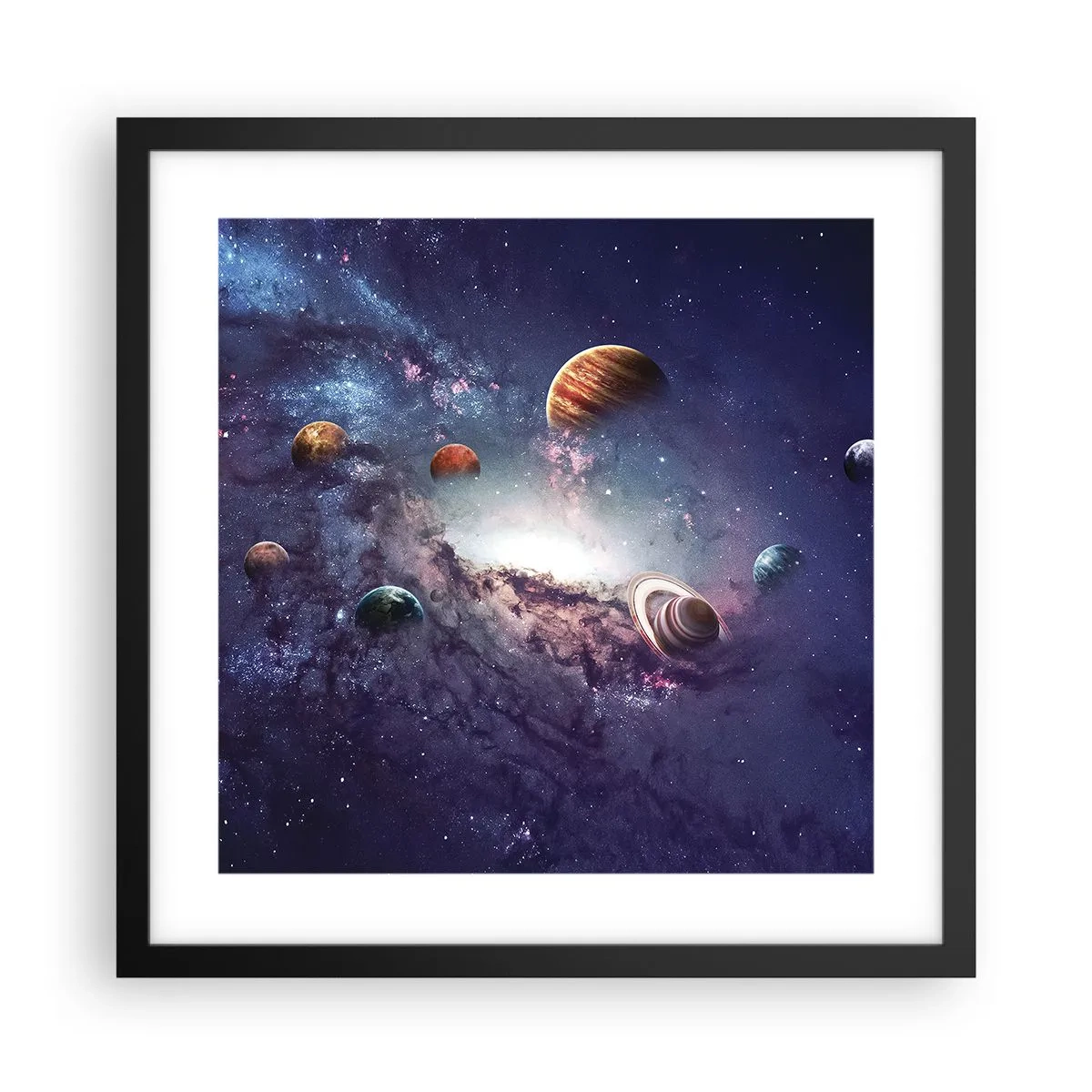 Poster in black frame - Solar-Dancing System - 40x40 cm