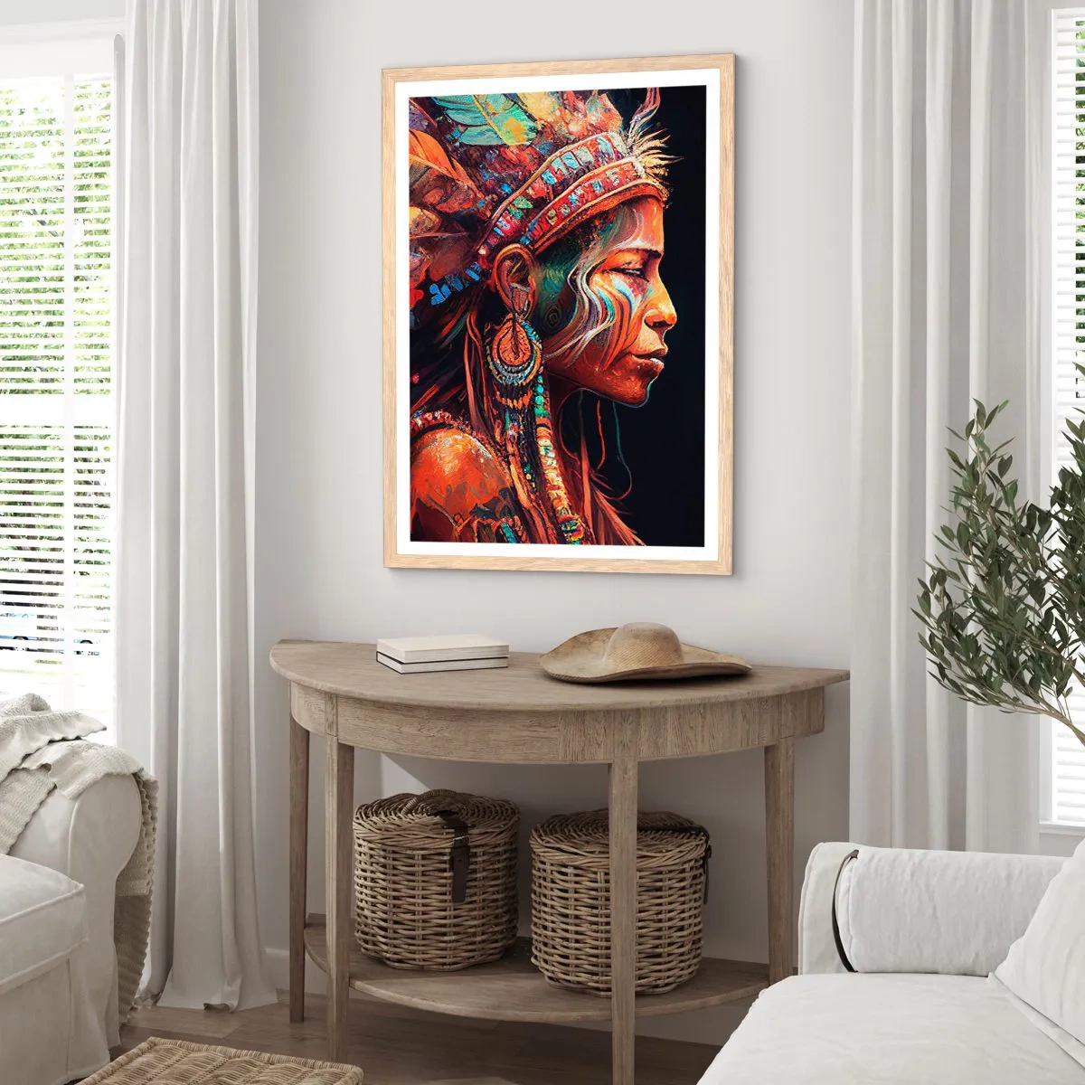 Poster in light oak frame - Magical Ritual - 70x100 cm
