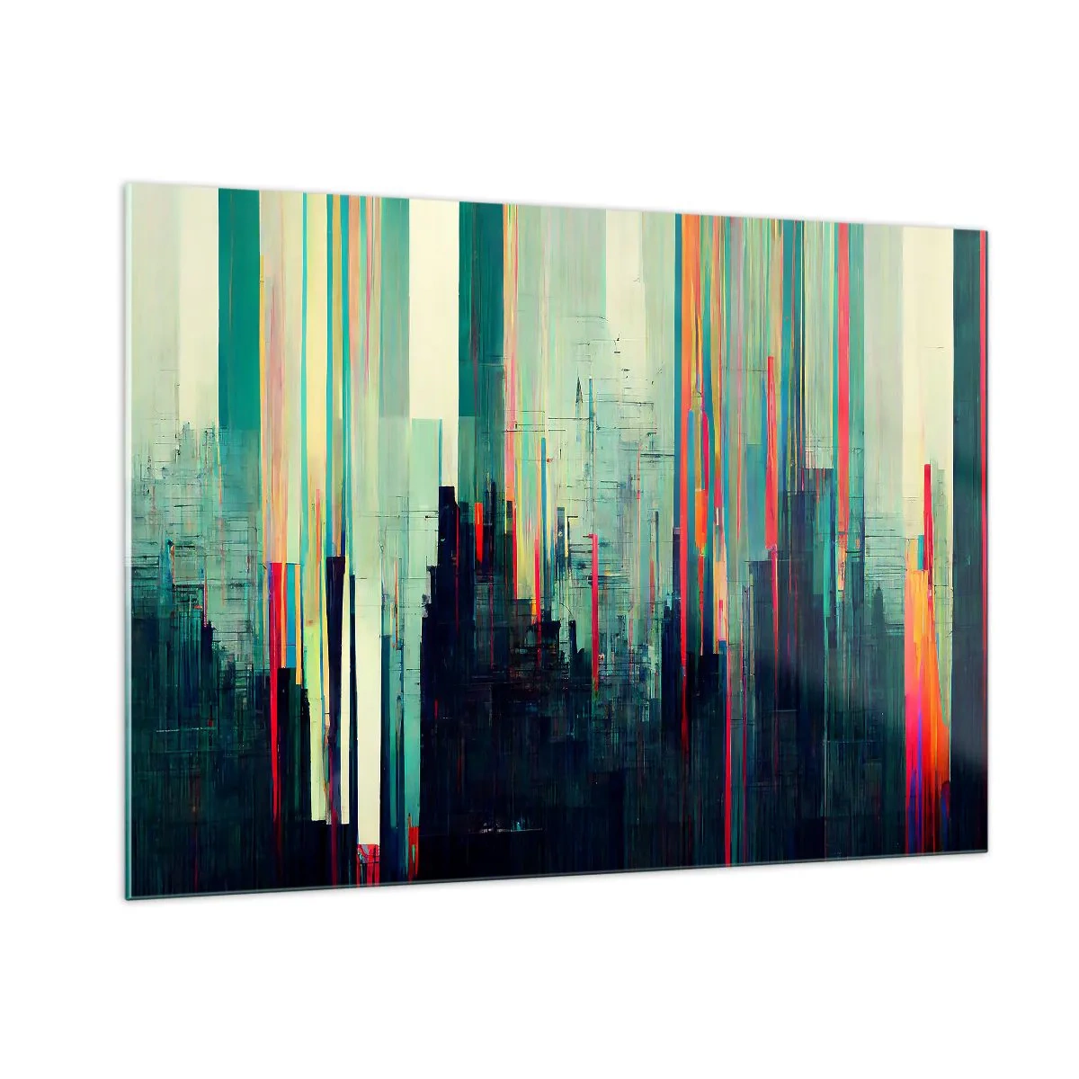 Glass picture - Futuristic City - 100x70 cm